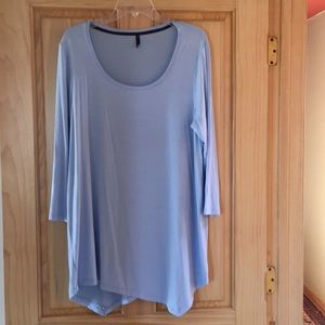 NYDJ Luscious Summer Weight Tunic in Light Blue